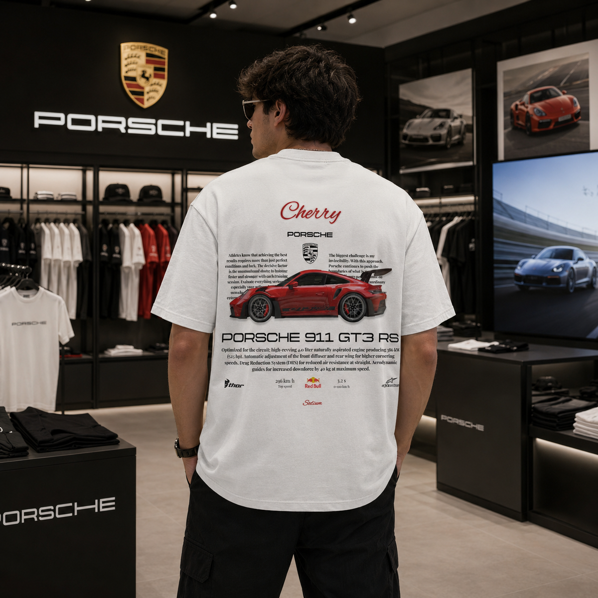 Cherry GT3 RS Oversized T-Shirt