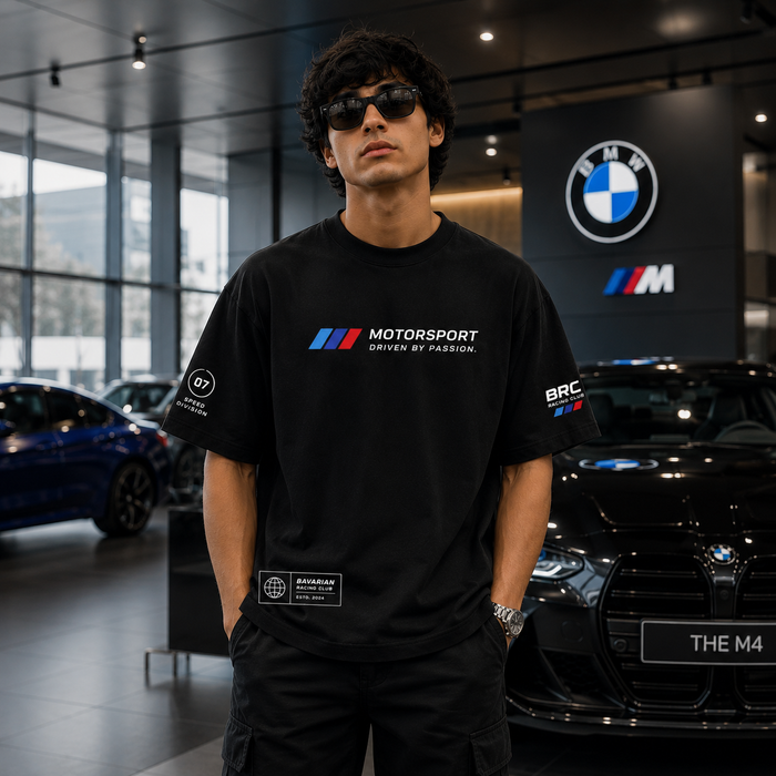 Bavarian Racing Club 07 Oversized T-Shirt – Black Edition