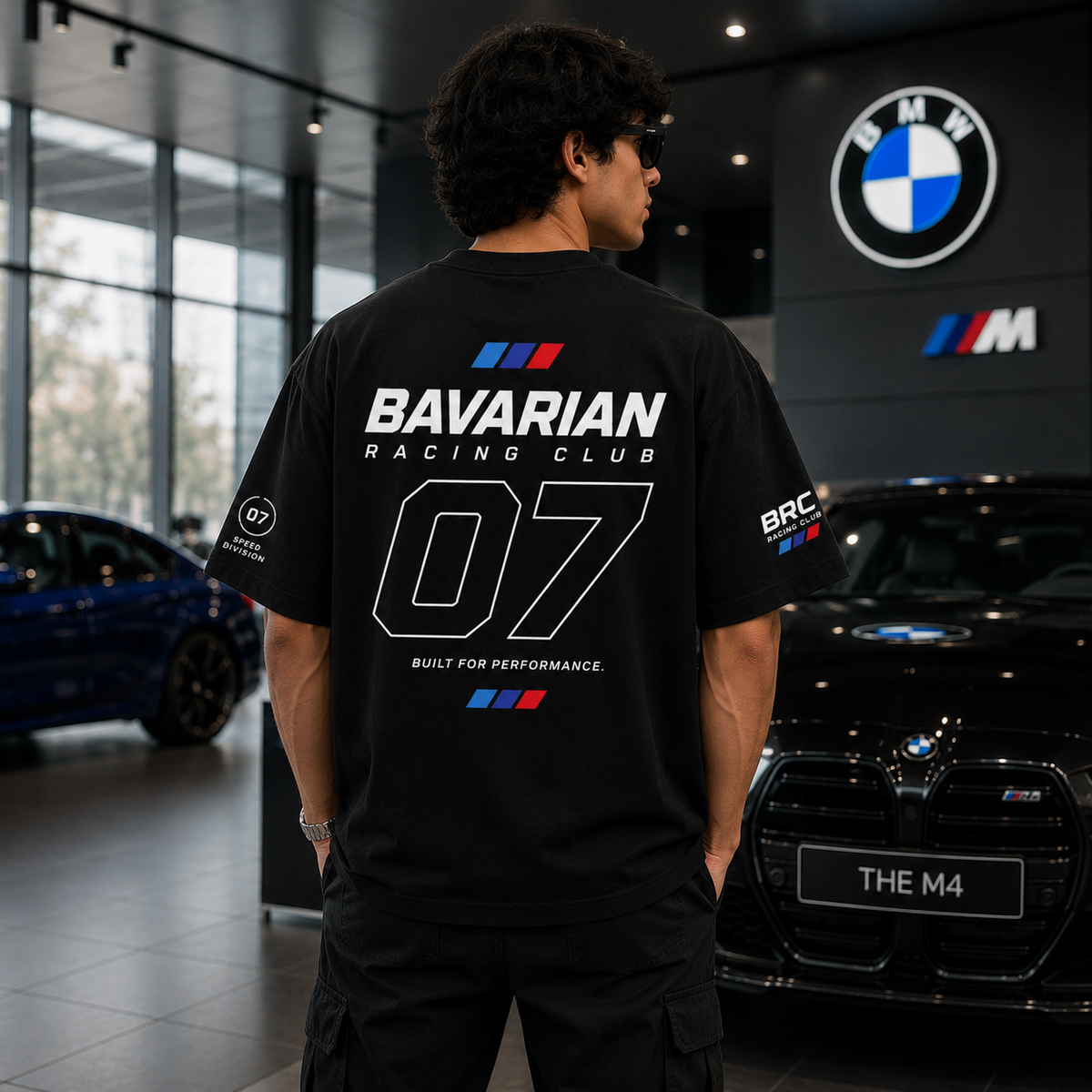 Bavarian Racing Club 07 Oversized T-Shirt – Black Edition