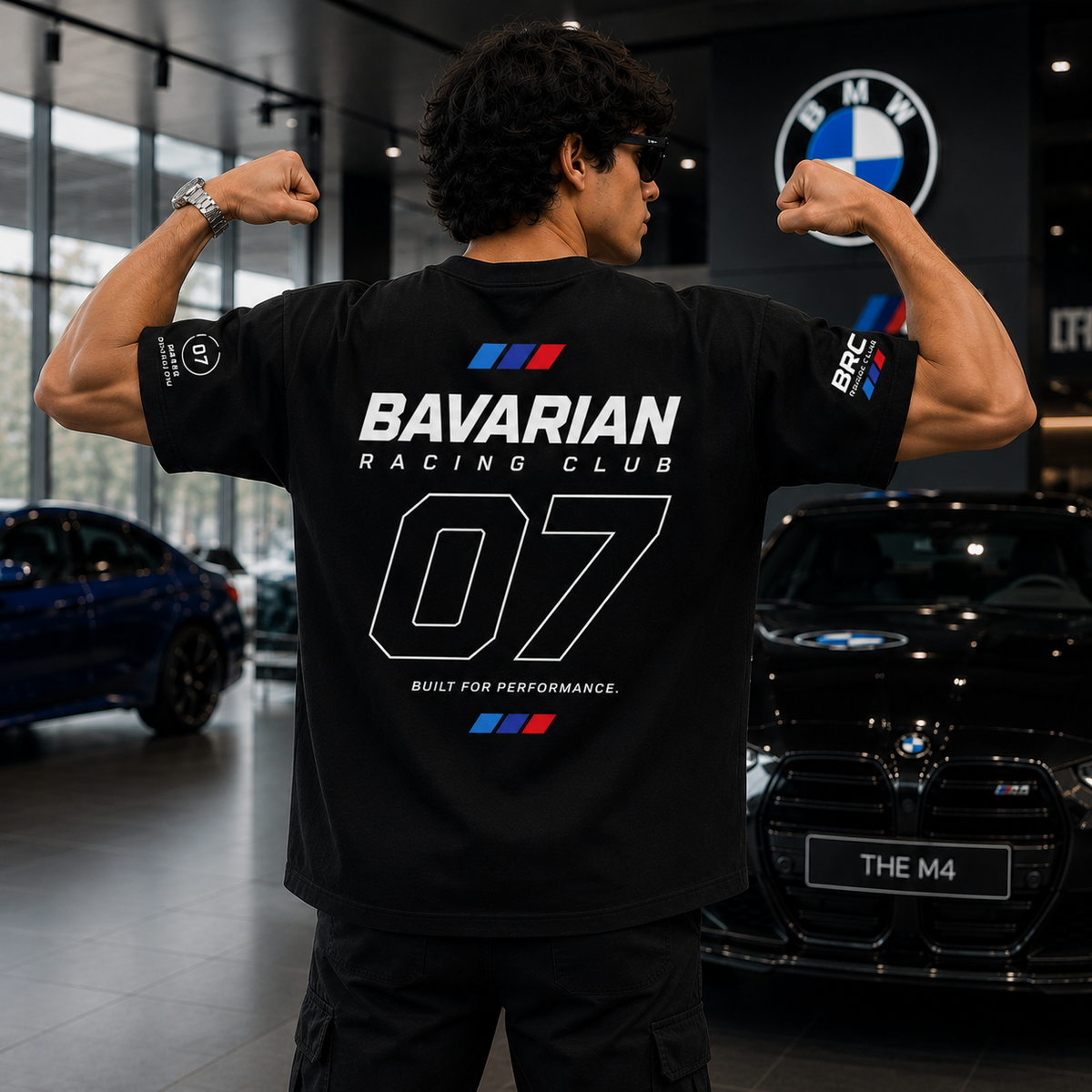 Bavarian Racing Club 07 Oversized T-Shirt – Black Edition