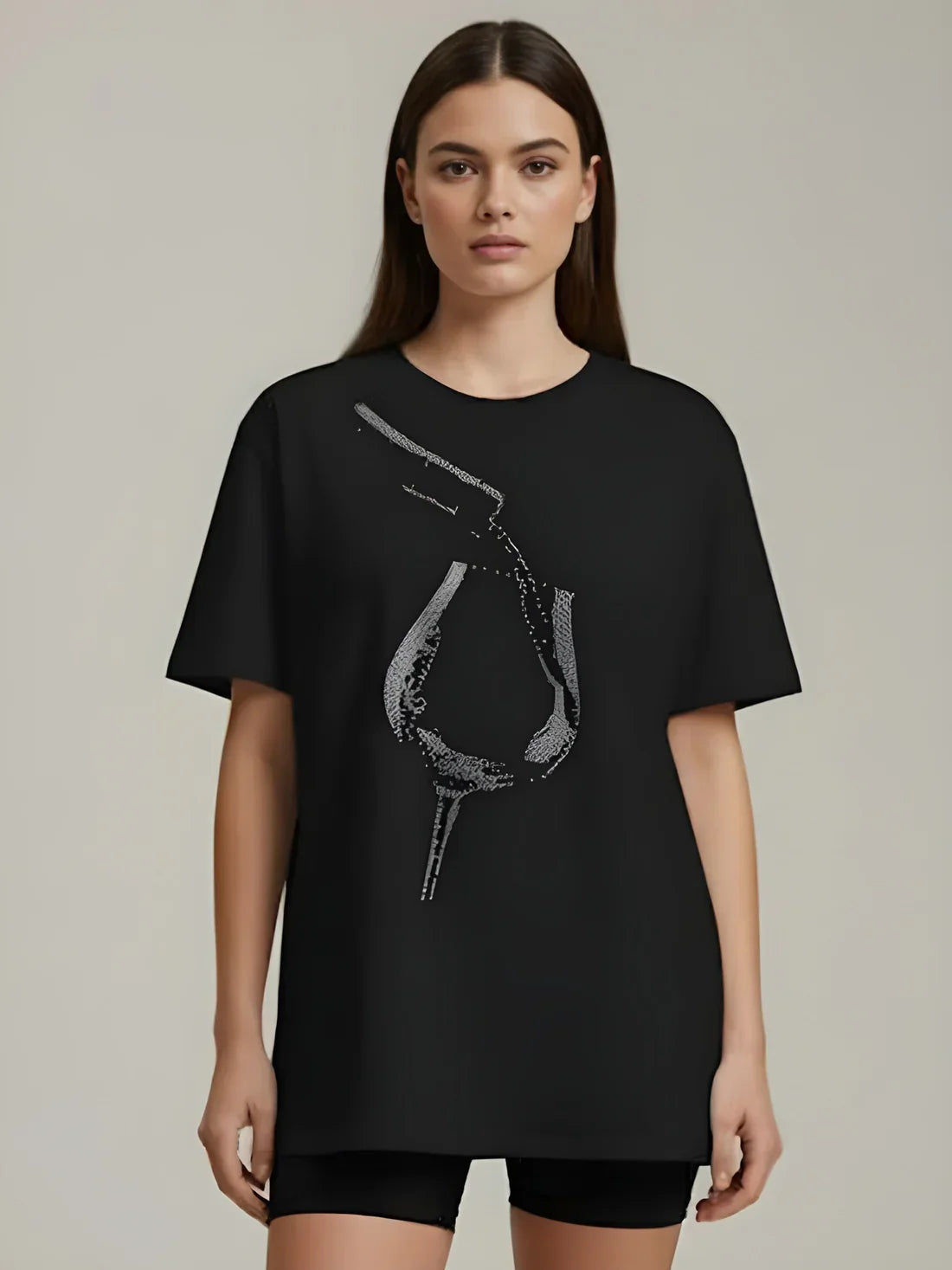 Sizing Store Oversized Gym and Casual T-shirt for women
