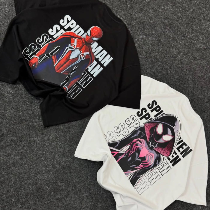 Spider-Verse Duo Oversized Graphic T-Shirt | Premium Cotton |