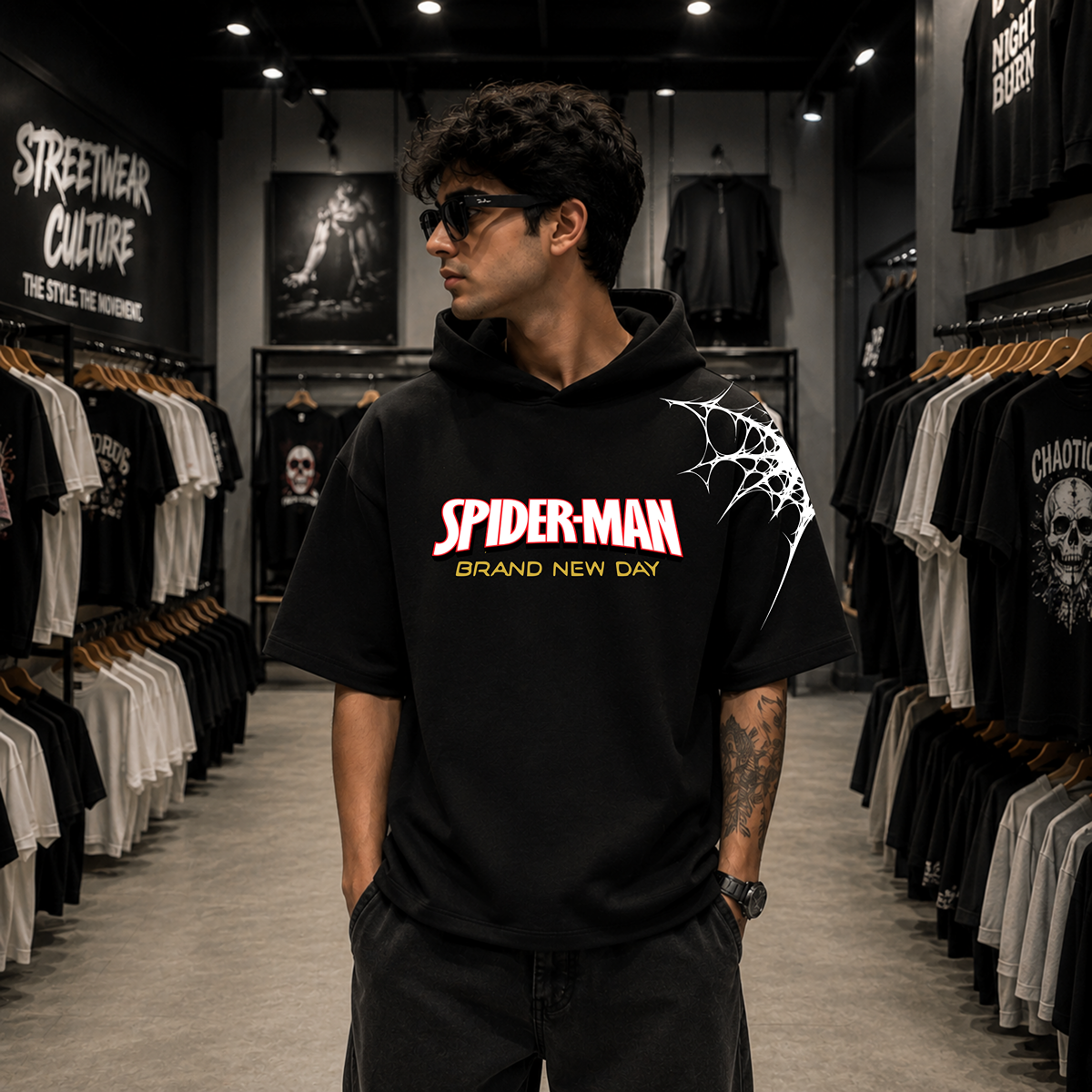 Web Phantom Hoodie Tee