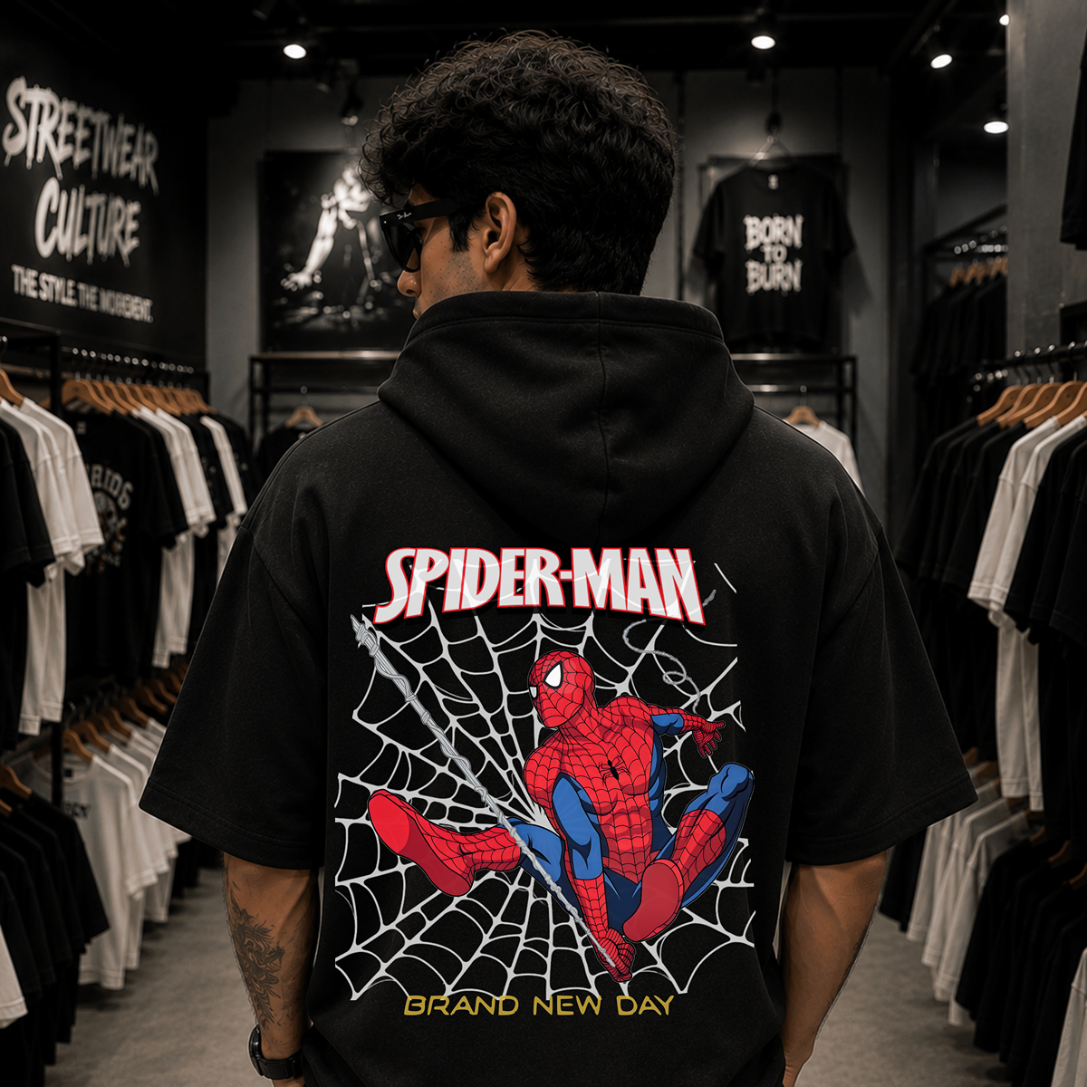 Web Phantom Hoodie Tee