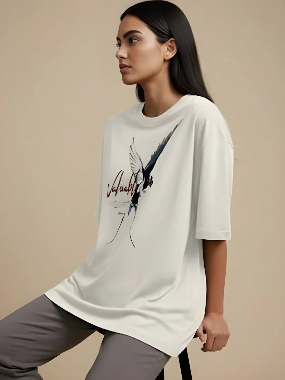 Sizing Store Oversized Gym and Casual T-shirt for women